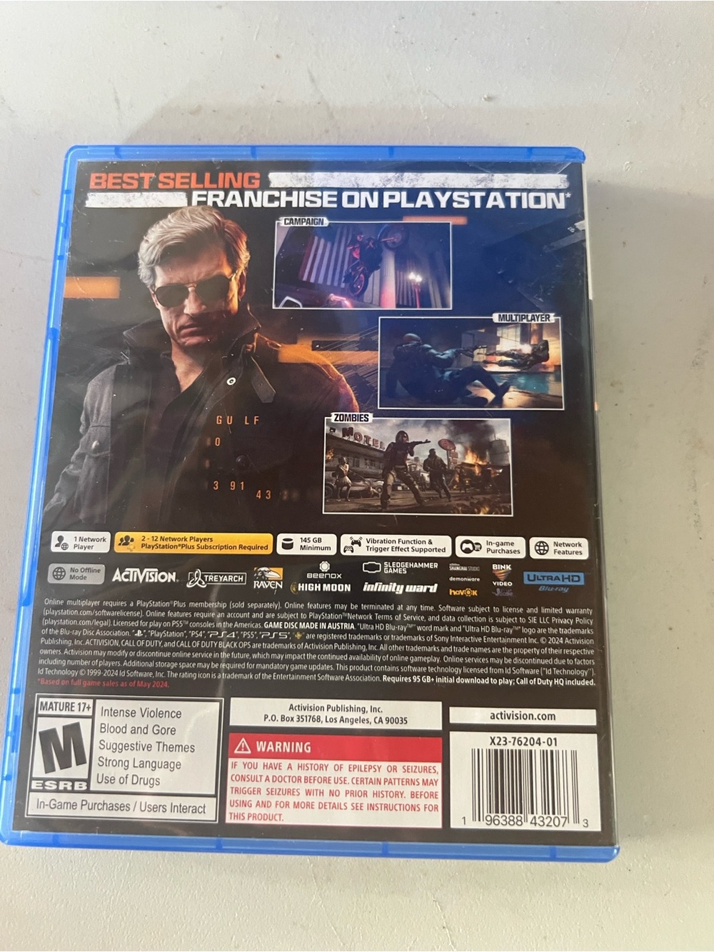 Sony PS5 Call of Duty: Black Ops 6 – Black & Orange Cover Art - Picture 2 of 4